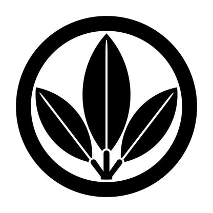 丸に三つ葉南天紋