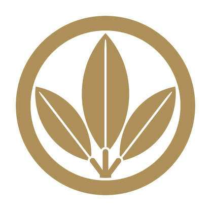 丸に三つ葉南天紋 9