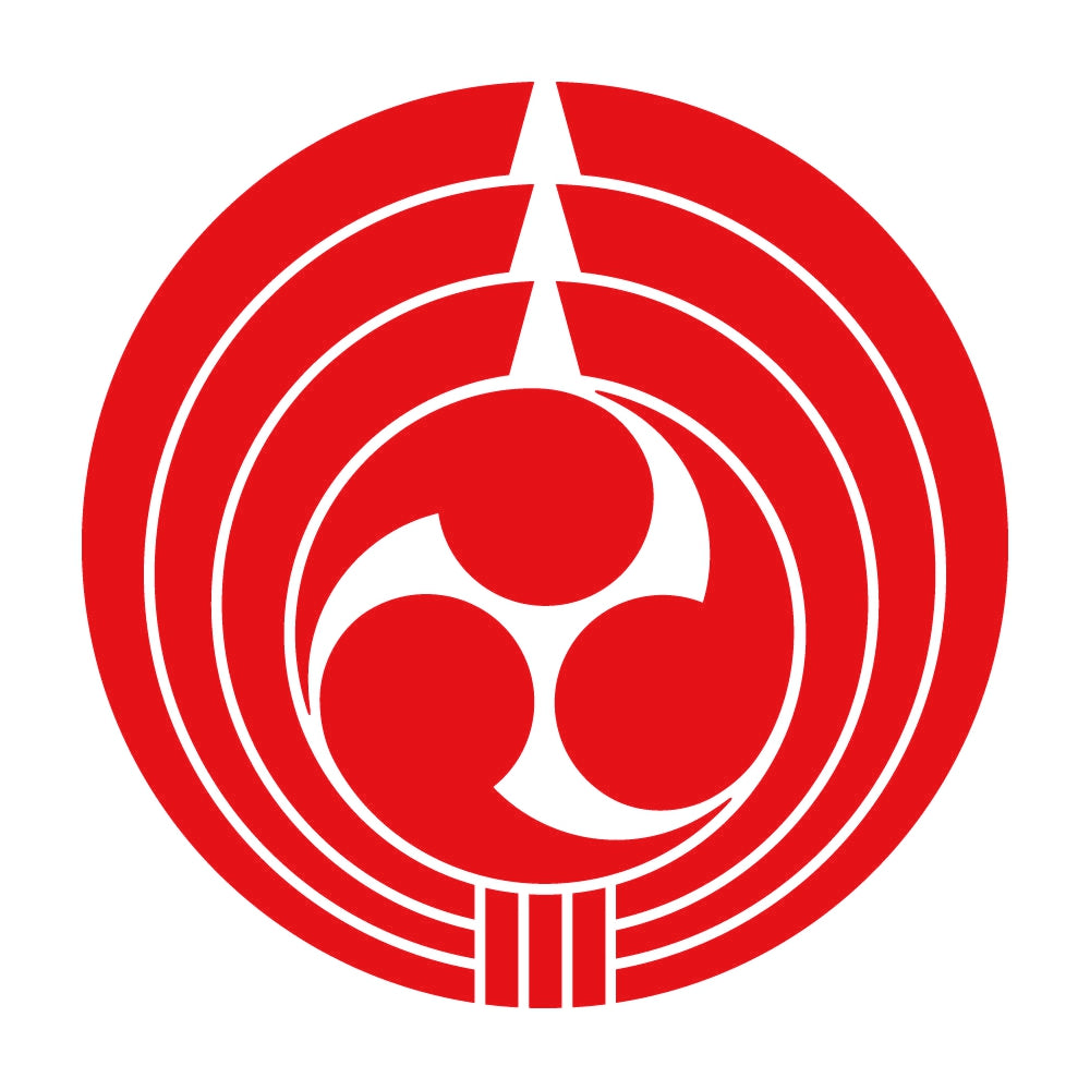 熨斗輪に三つ巴紋 8