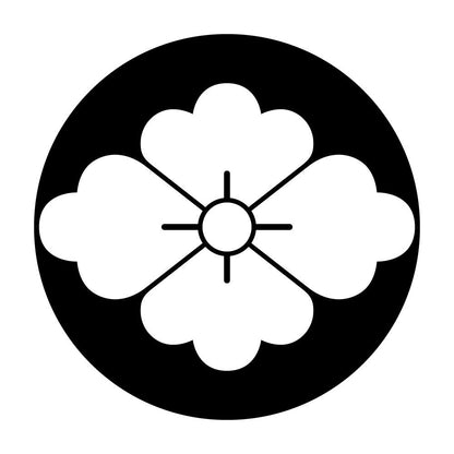 石持ち地抜き花菱紋