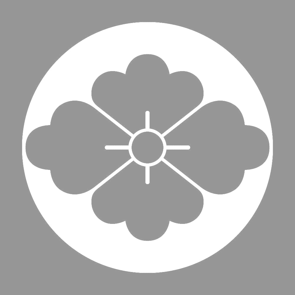 石持ち地抜き花菱紋 7
