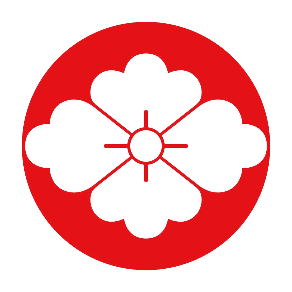 石持ち地抜き花菱紋 8