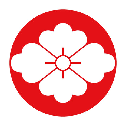 石持ち地抜き花菱紋 8