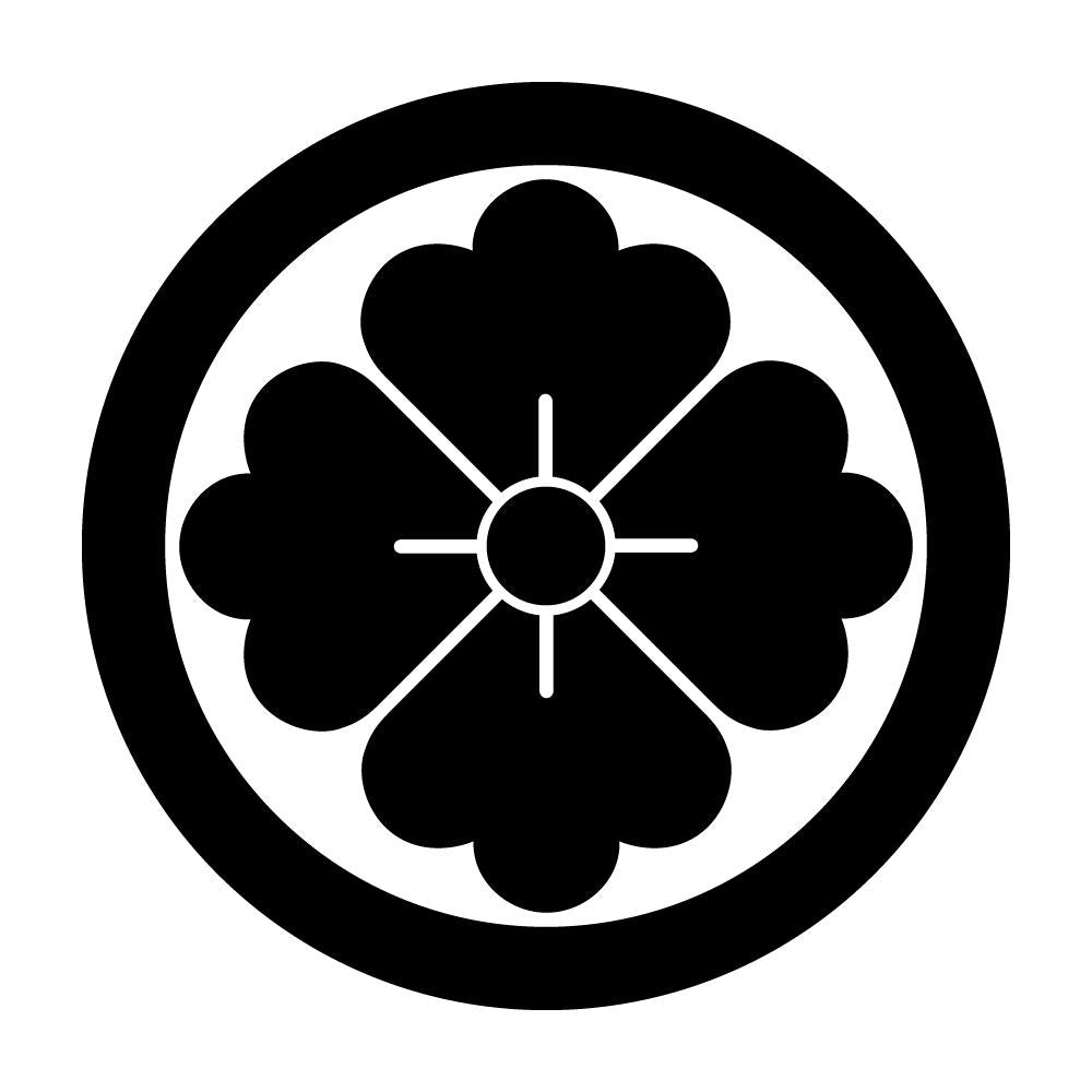 丸に四方花菱紋