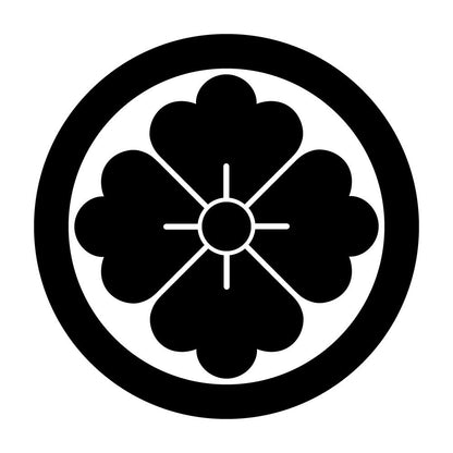 丸に四方花菱紋