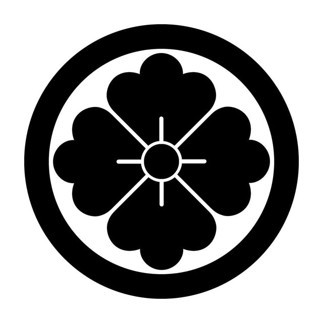 丸に四方花菱紋