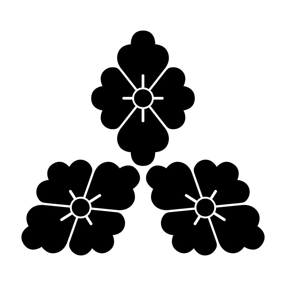 三つ寄せ盛り花菱紋