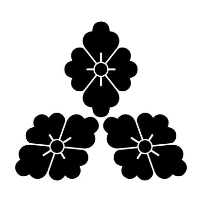 三つ寄せ盛り花菱紋