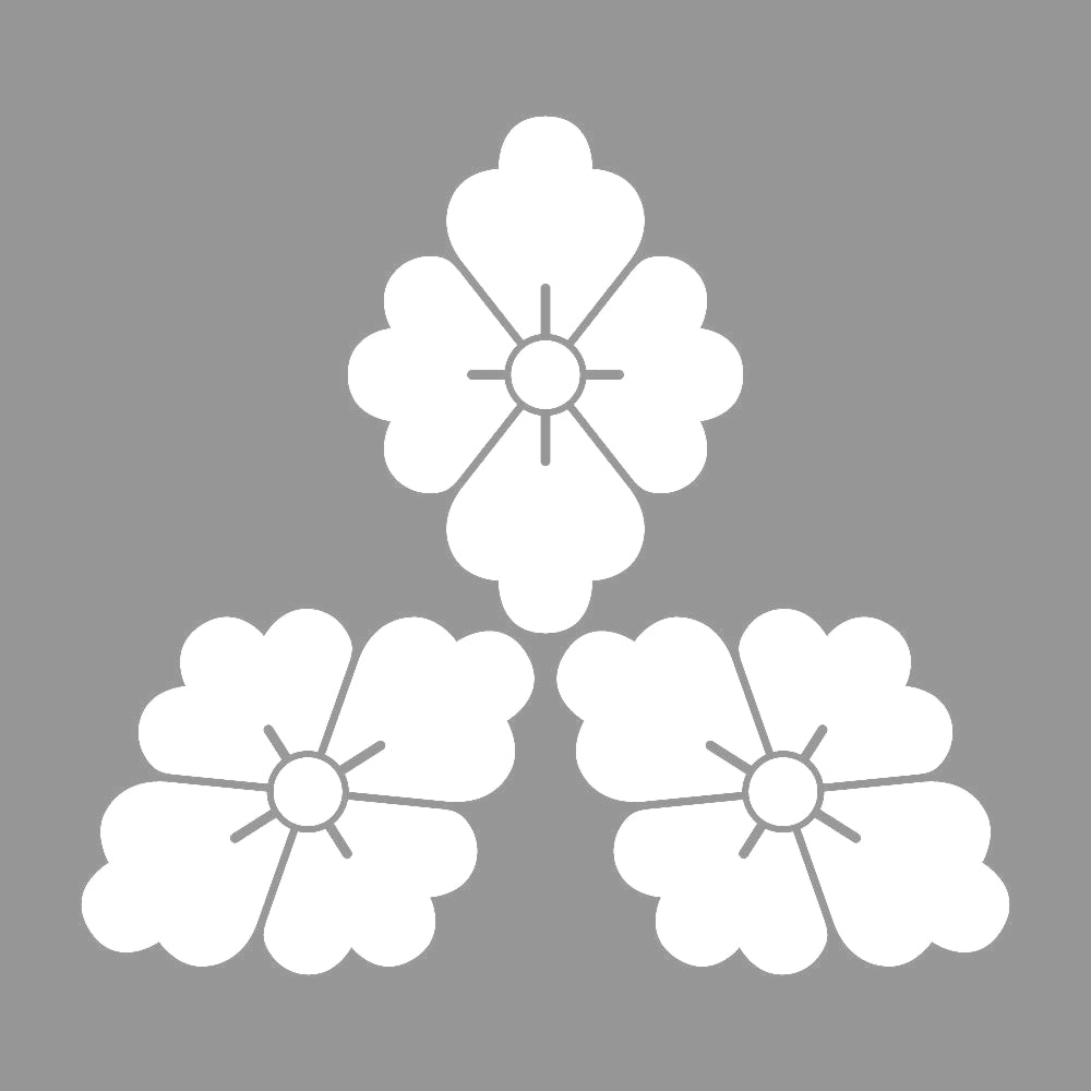 三つ寄せ盛り花菱紋 7