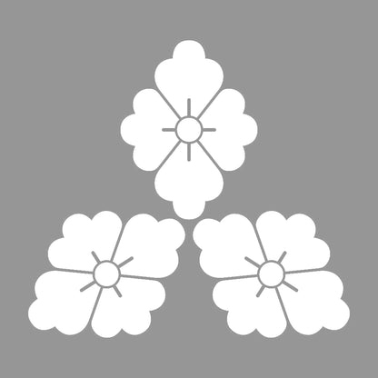 三つ寄せ盛り花菱紋 7
