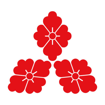 三つ寄せ盛り花菱紋 8