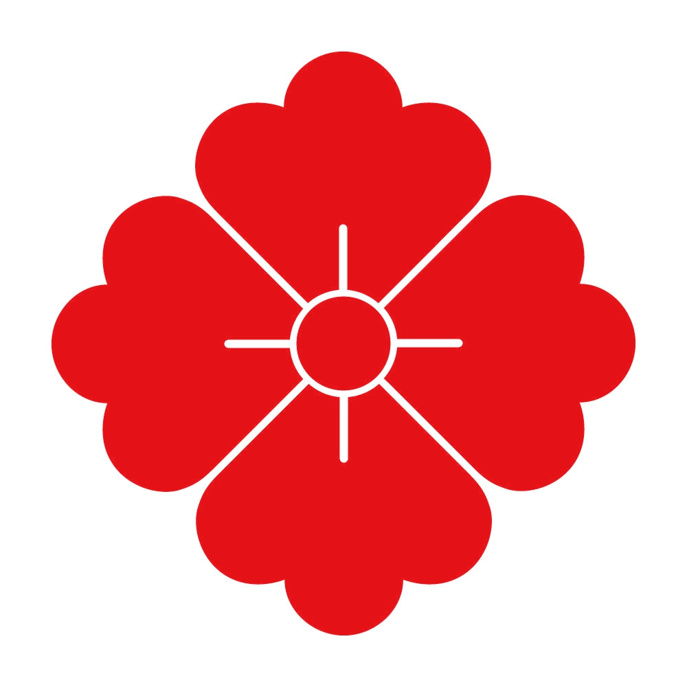 四方花菱紋 8
