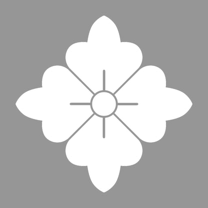隅立て花角紋 7