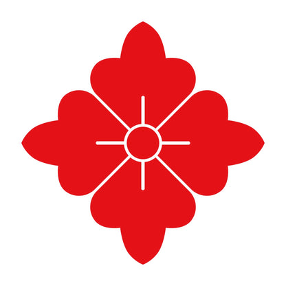 隅立て花角紋 8