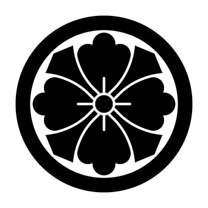丸に四方剣花菱紋