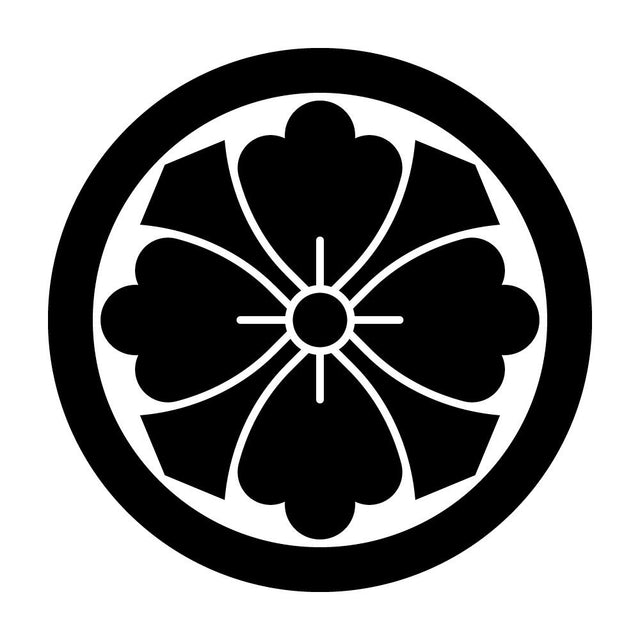 丸に四方剣花菱紋