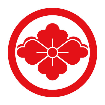 丸に雪持ち花菱紋 8