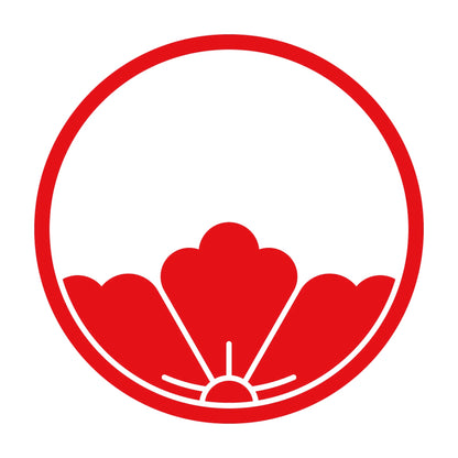 糸輪に覗き花菱紋 8