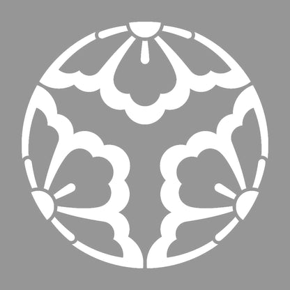 中陰の三つ割り花菱紋 7