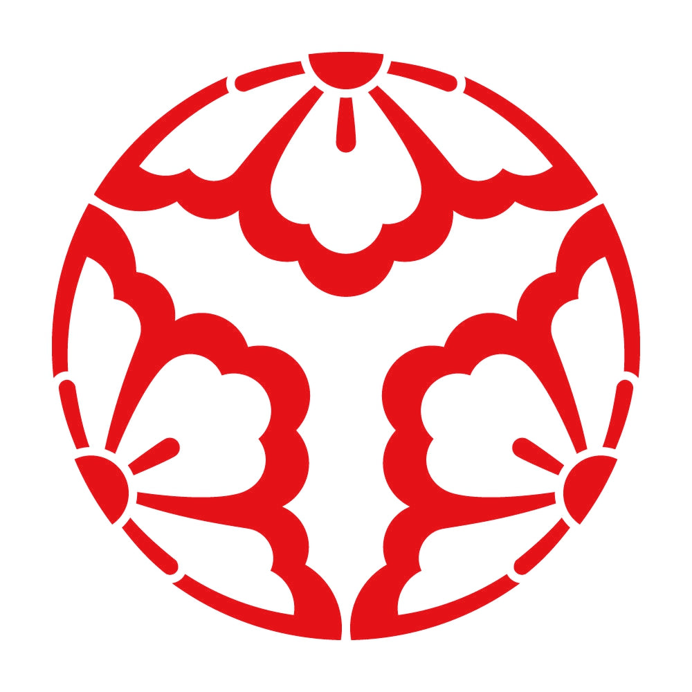 中陰の三つ割り花菱紋 8