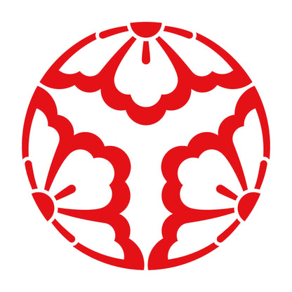 中陰の三つ割り花菱紋 8