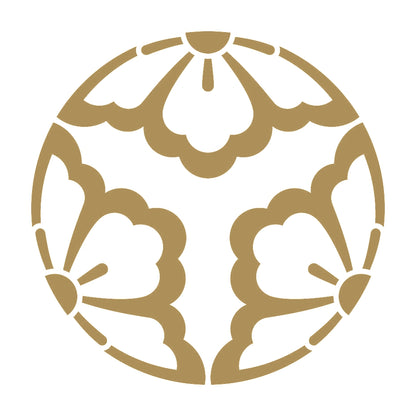 中陰の三つ割り花菱紋 9