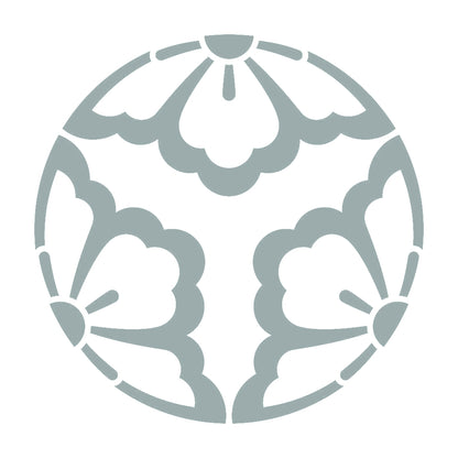 中陰の三つ割り花菱紋 10