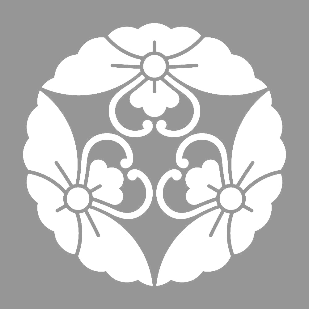 三つ寄せ花菱蝶紋 7