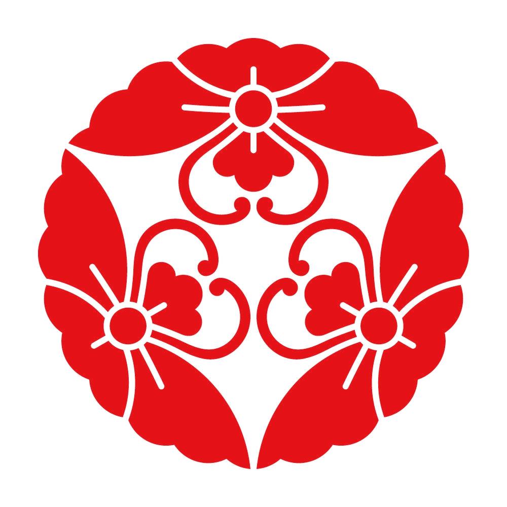三つ寄せ花菱蝶紋 8