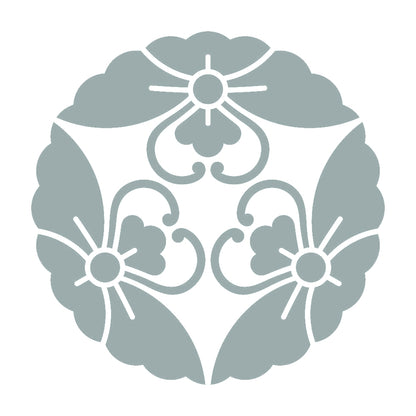 三つ寄せ花菱蝶紋 10