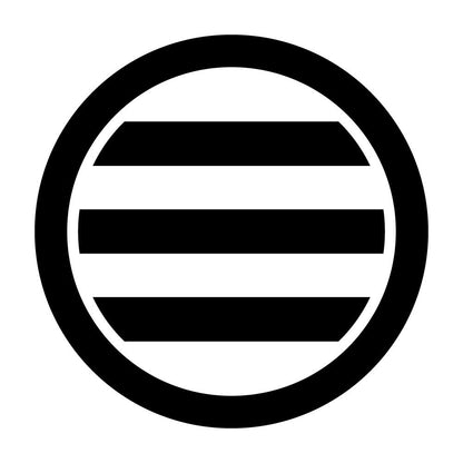 丸に放れ三つ引き紋