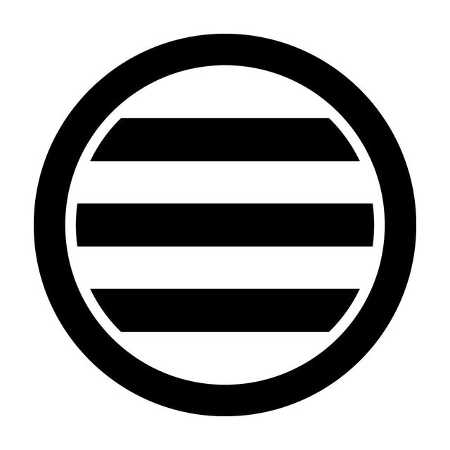 丸に放れ三つ引き紋