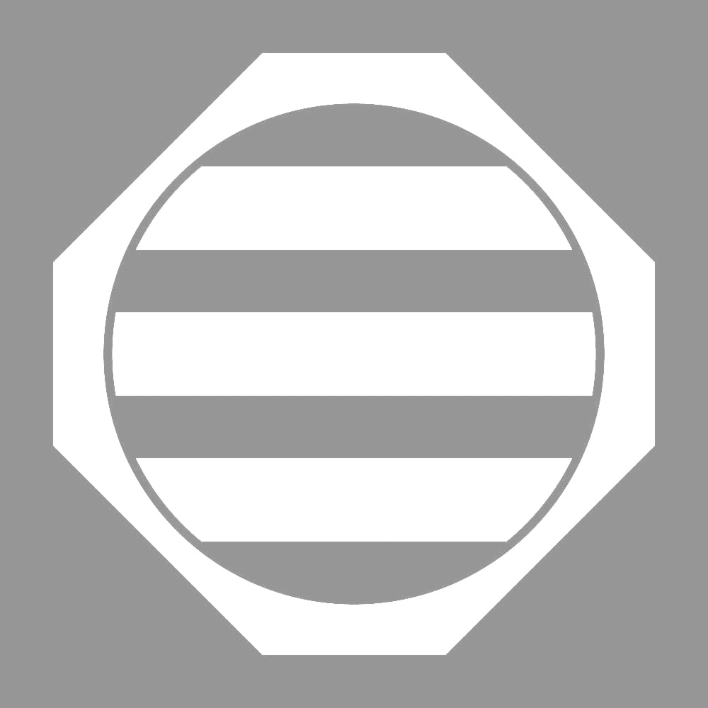 隅切り鉄砲角に三つ引き紋 7