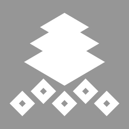 三階菱に五つ釘抜き紋 7
