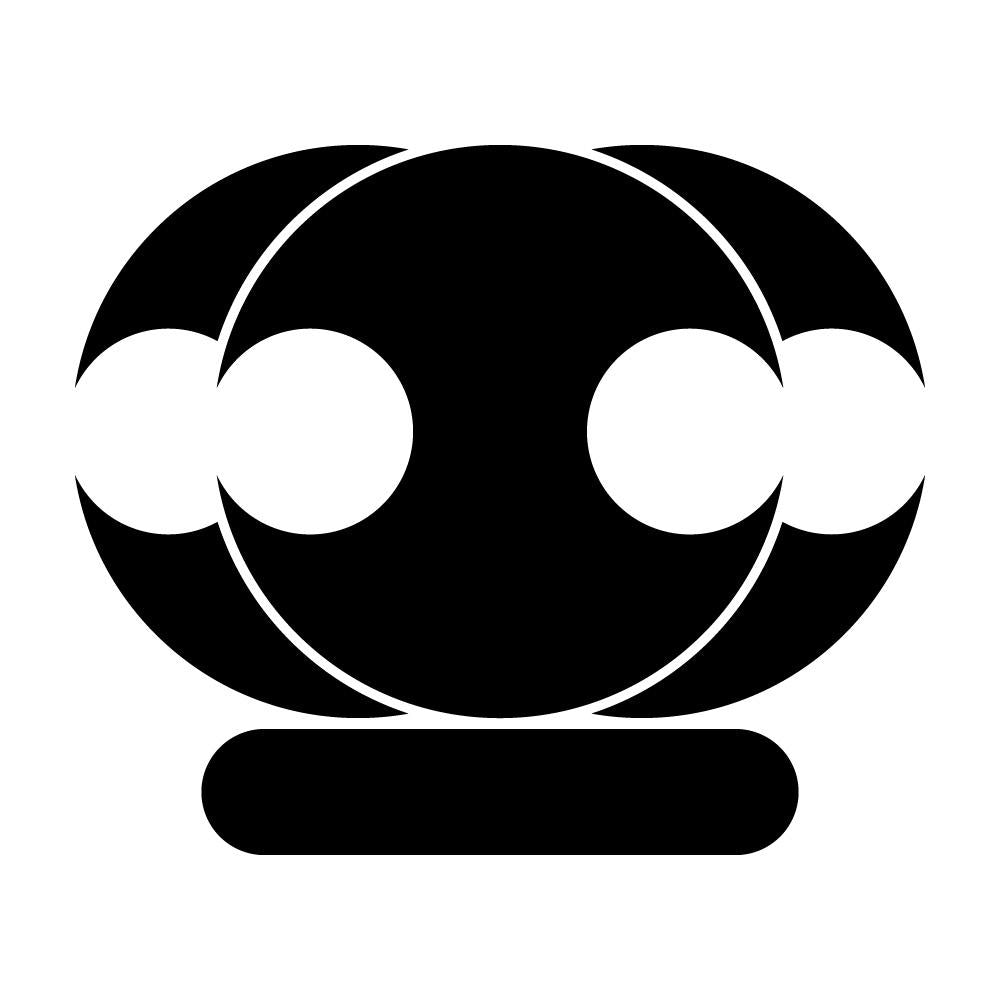 三つ重ね分銅に一紋
