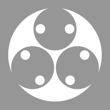石持ち地抜き三つ分銅紋 7