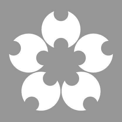 分銅桜紋 7