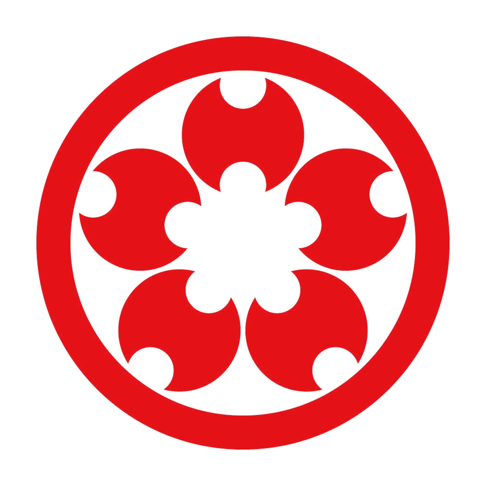 丸に分銅桜紋 8