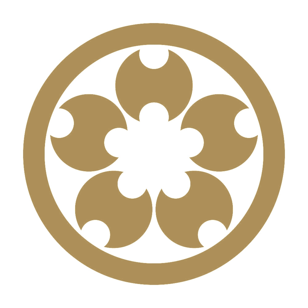 丸に分銅桜紋 9