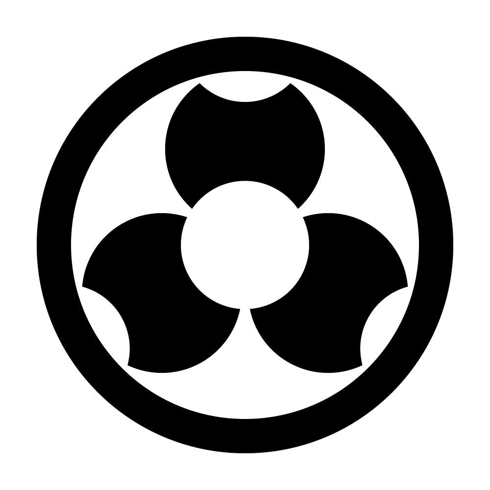 丸に三つ寄せ分銅紋