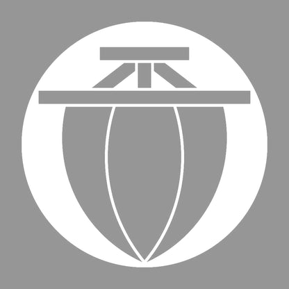 石持ち地抜き真向き帆紋 7