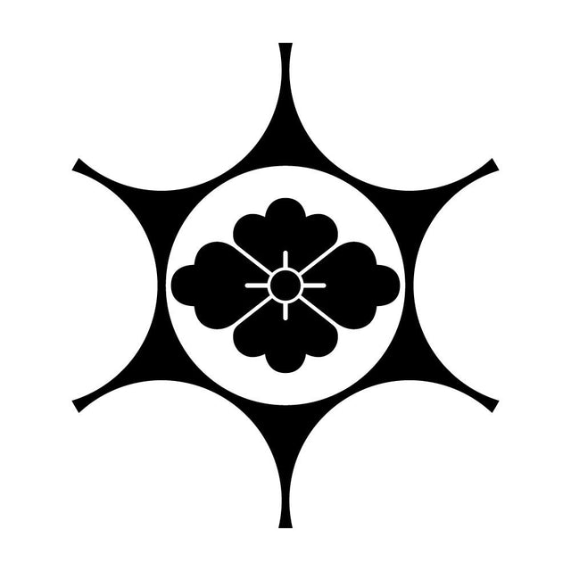 鞠挾みに花菱紋