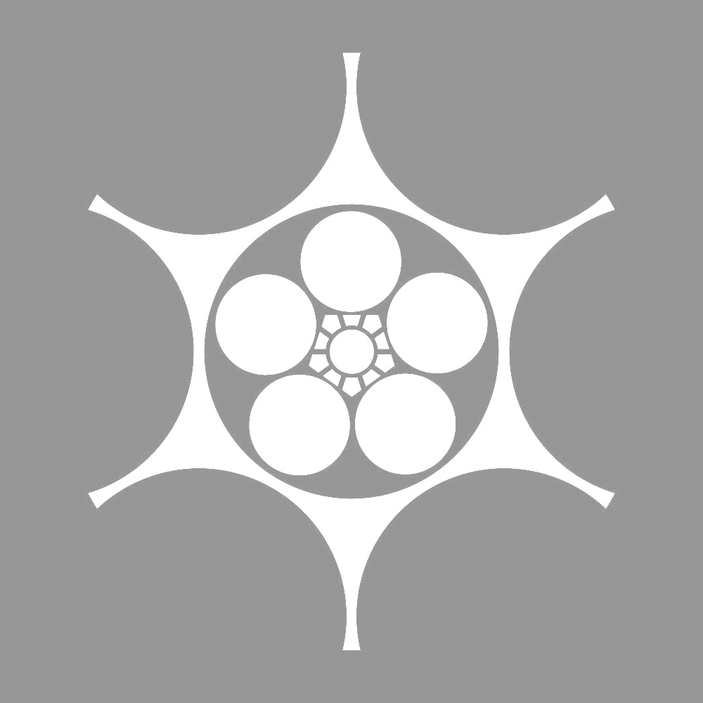 鞠挾みに梅鉢紋 7