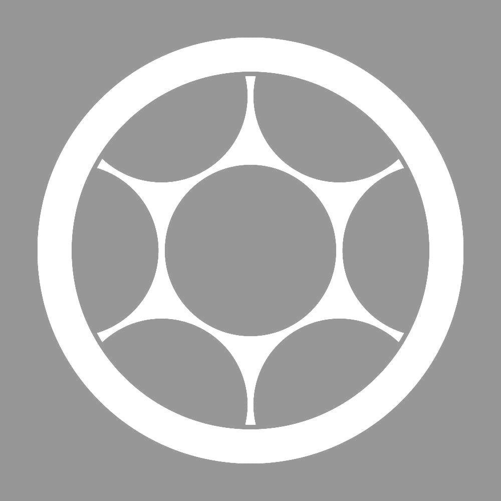 丸に鞠挾み紋 7