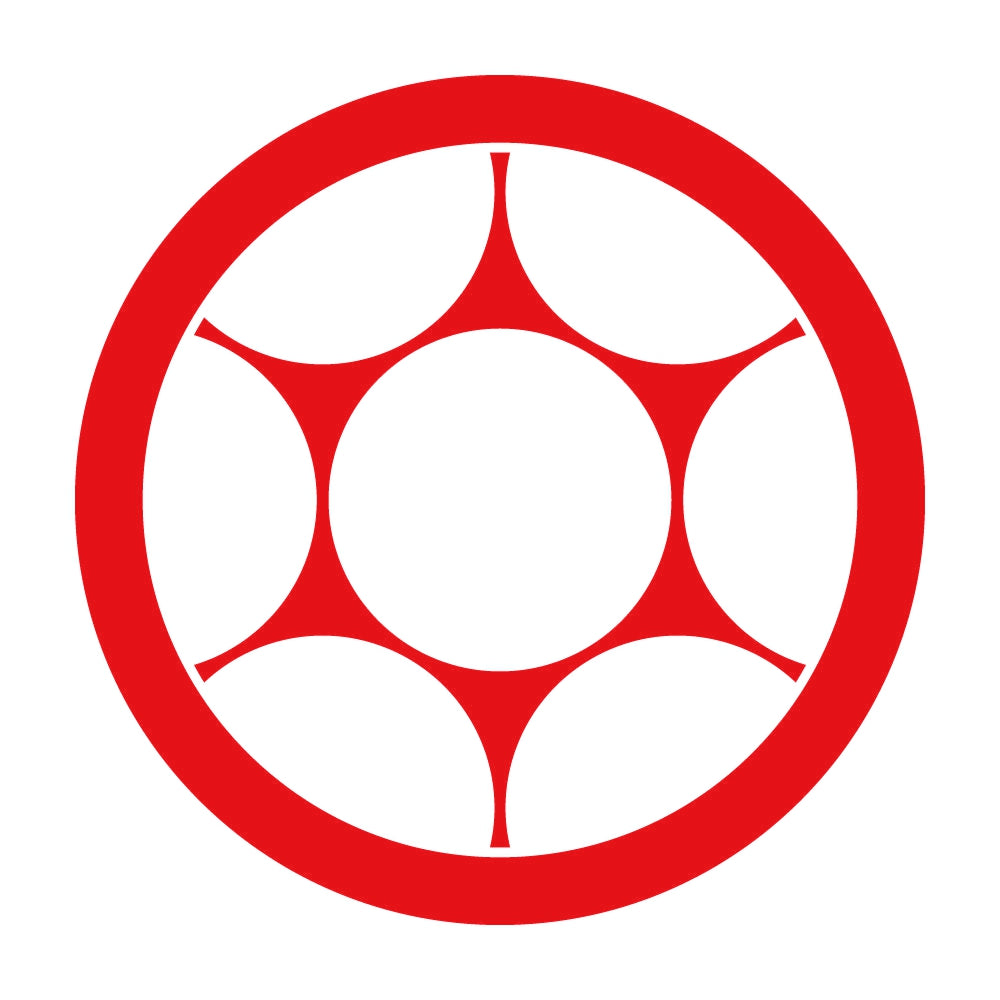 丸に鞠挾み紋 8