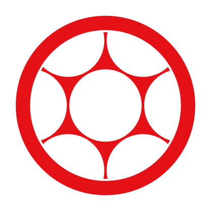 丸に鞠挾み紋 8