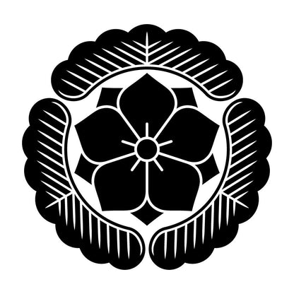 根なし三つ松に八重桔梗紋
