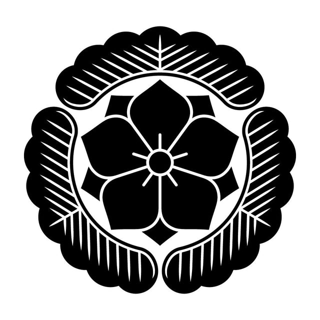 根なし三つ松に八重桔梗紋