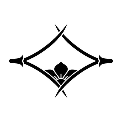 松葉菱に覗き桔梗紋