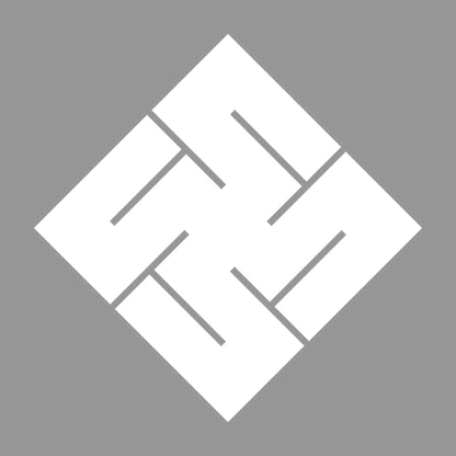 隅立て右万字崩し紋 7